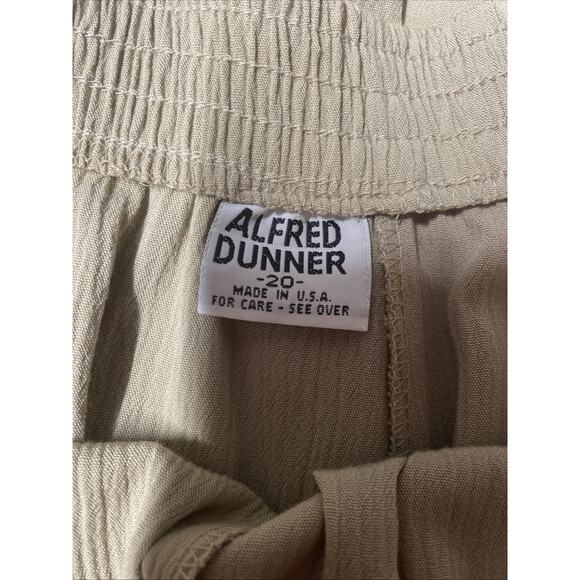 Alfred Dunner Tan Midi Length Skirt - Elastic Waist & Pockets - Size 20 NWT - Picture 5 of 6